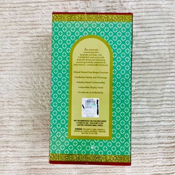 Classic Treasures Bisque Porcelain Doll Green Dress Special Edition Collectible - Picture 8 of 10